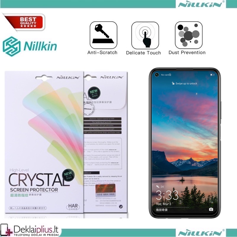 Ekrano plėvelė Nillkin crystal serijos (Huawei P40 LITE) Ekrano plėvelė Nillkin crystal serijos (Huawei P40 LITE)